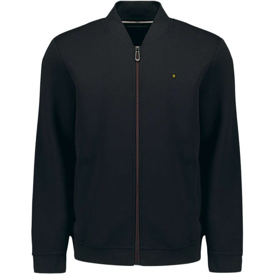 No Excess Sweater full zipper pique bomber black - Image 2