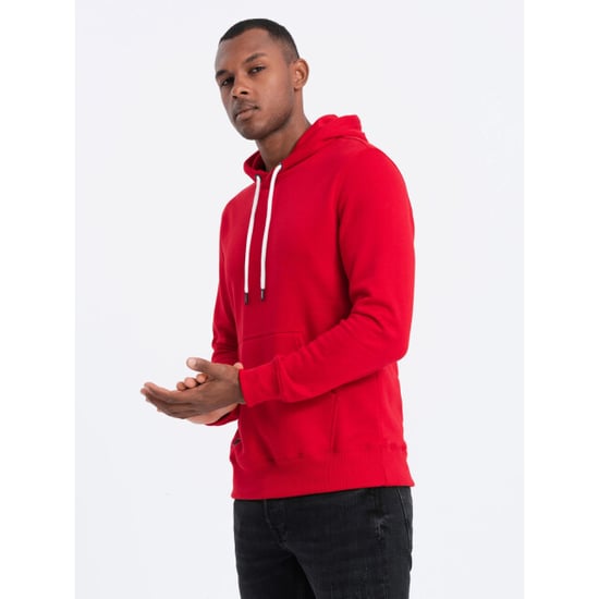 Ombre heren hoodie rood brick basic - Image 1