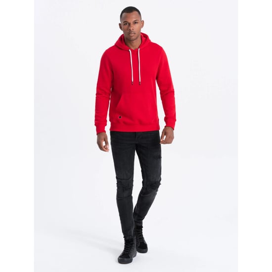Ombre heren hoodie rood brick basic - Image 3