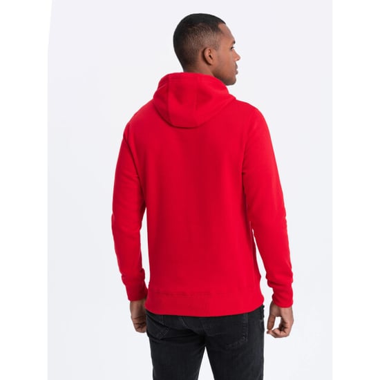 Ombre heren hoodie rood brick basic - Image 4