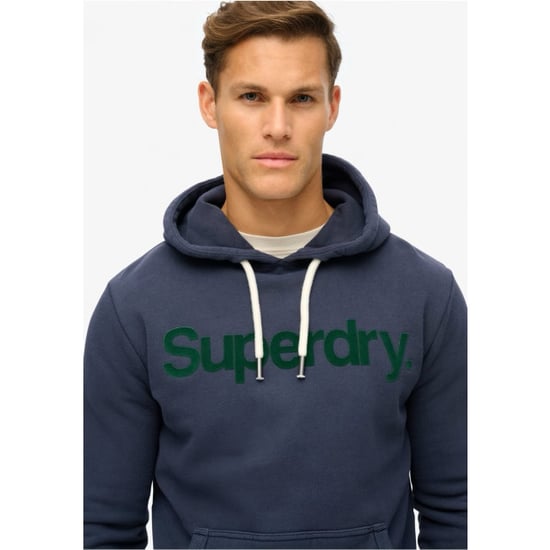 Superdry Core logo hoodie navy - Image 2