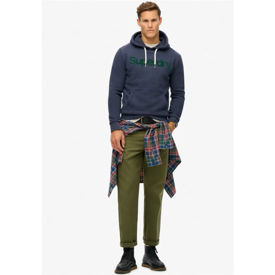 Superdry Core logo hoodie navy - Image 3
