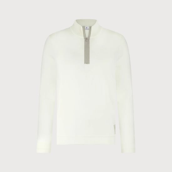Blue Industry De half-zip pullover met ribkraag | - Image 3