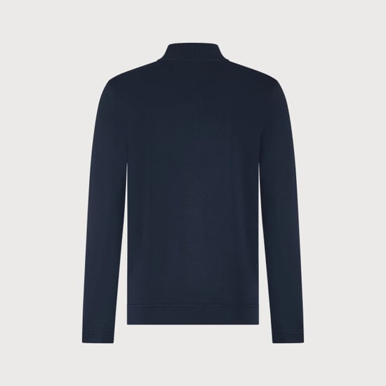 Blue Industry De half-zip pullover met ribkraag | - Image 4
