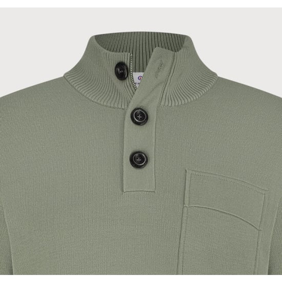 Blue Industry De pullover met knoop- en ritssluiting | - Image 2
