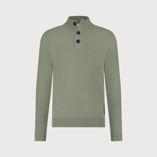 Blue Industry De pullover met knoop- en ritssluiting | - Image 3