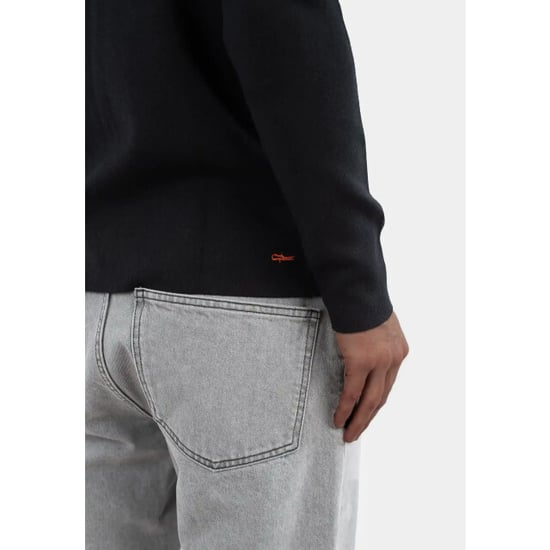 Ciszere Caleb knitted half zip black - Image 2