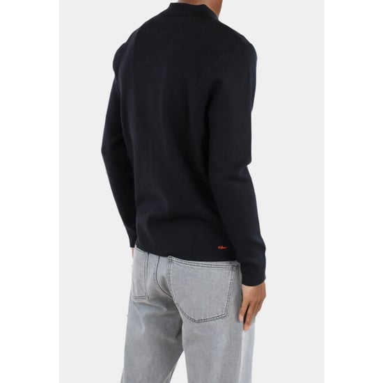 Ciszere Caleb knitted half zip black - Image 3