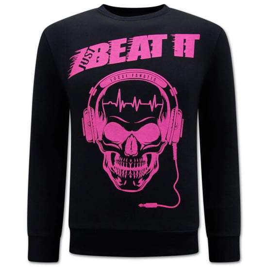 Local Fanatic Just beat it print sweater - Image 1