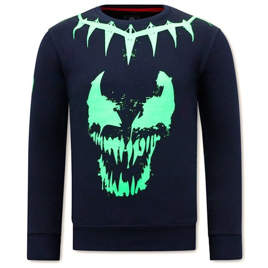 Local Fanatic Sweater met print venom face neon - Image 1