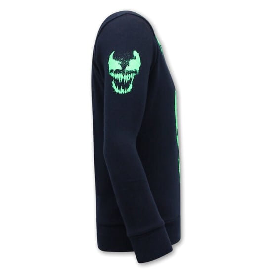 Local Fanatic Sweater met print venom face neon - Image 3