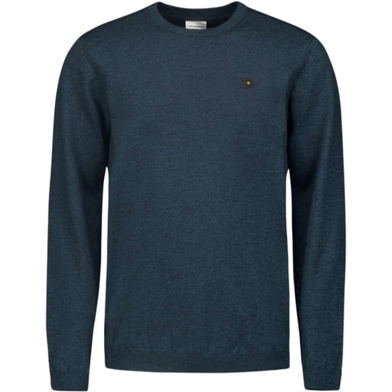 No Excess Pullover crewneck 2 coloured melang navy - Image 2