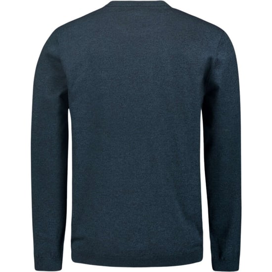 No Excess Pullover crewneck 2 coloured melang navy - Image 5