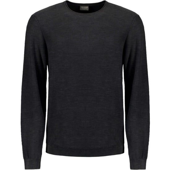 No Excess Pullover crewneck garment dyed + st black - Image 1