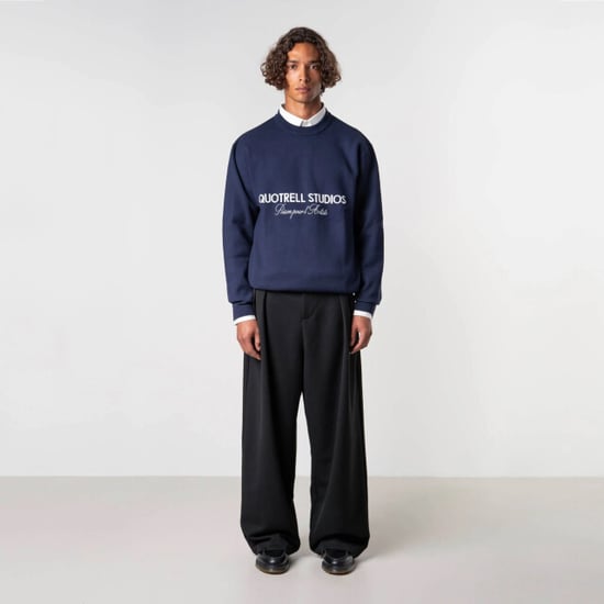 Quotrell Mondrian knitted sweater navy - Image 2