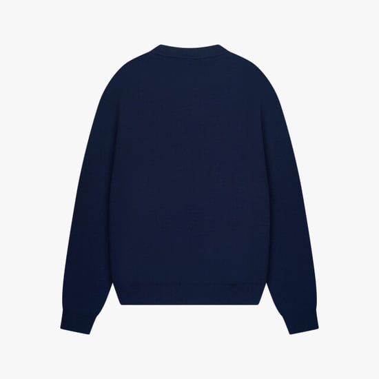 Quotrell Mondrian knitted sweater navy - Image 3