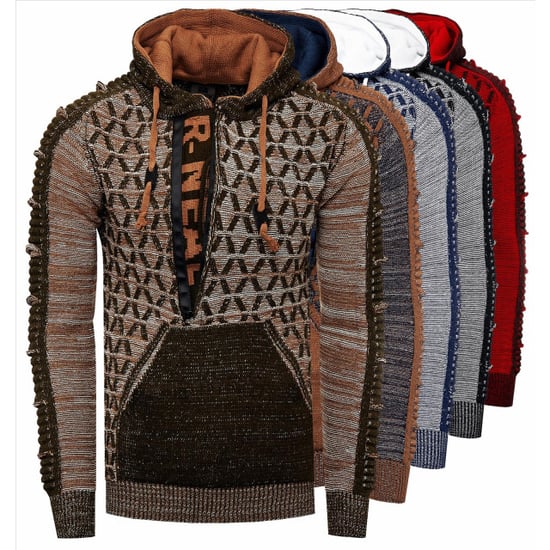 Rusty Neal heren trui camel hoodie 13362 - Image 2