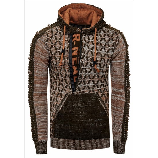 Rusty Neal heren trui camel hoodie 13362 - Image 4