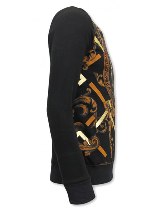 Montfleuri Sweater met print gouden leeuw - Image 3