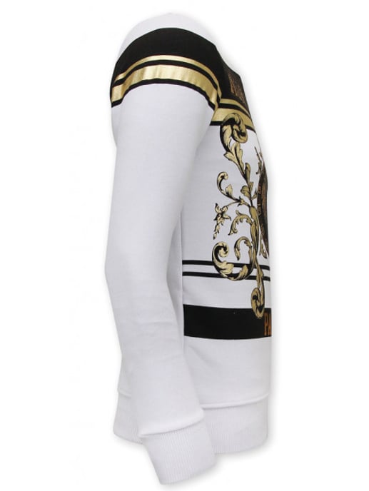 Montfleuri Sweater met print leeuw strass - Image 3