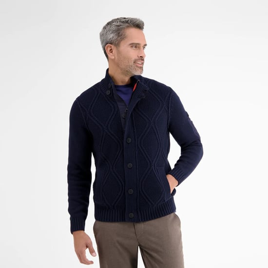 Lerros Grof gebreid vest met kabelpatroon - Image 2