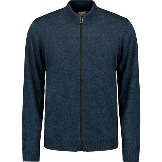No Excess Cardigan 2 coloured melange navy - Image 3