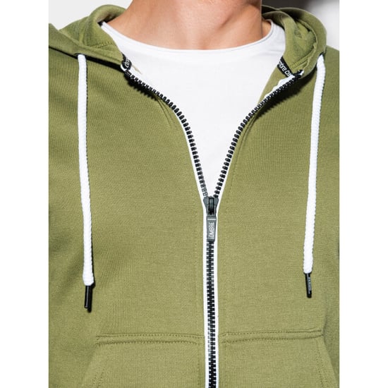 Ombre heren vest groen olive basic b977 - Image 3
