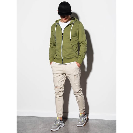 Ombre heren vest groen olive basic b977 - Image 5