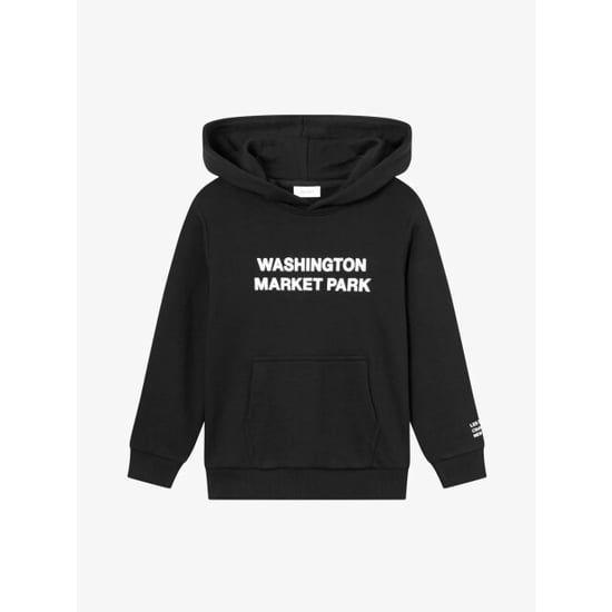 Les Deux Jongens hoodie washington zwart light ivory - Image 1