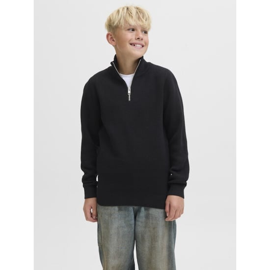 Jack & Jones Jprblamilano stitch knit half zip jnr - - Image 5