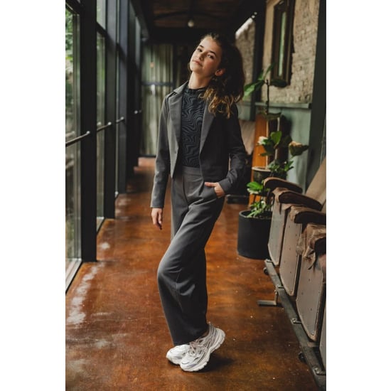 Looxs Revolution Cropped blazer grey melee voor meisjes in de kleur - Image 2