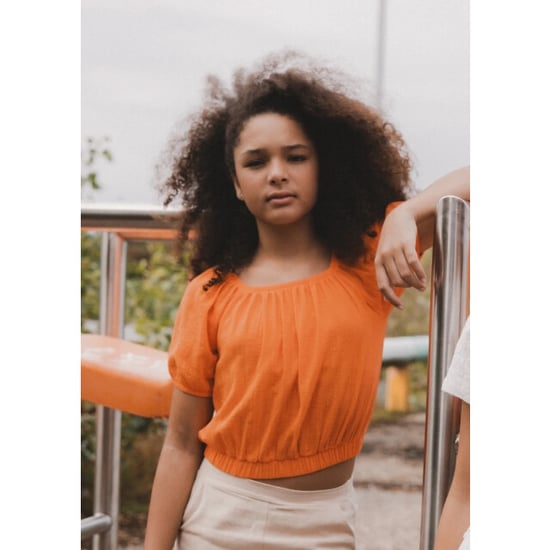 Looxs Revolution Cropped zomer top manderijn voor meisjes in de kleur - Image 6