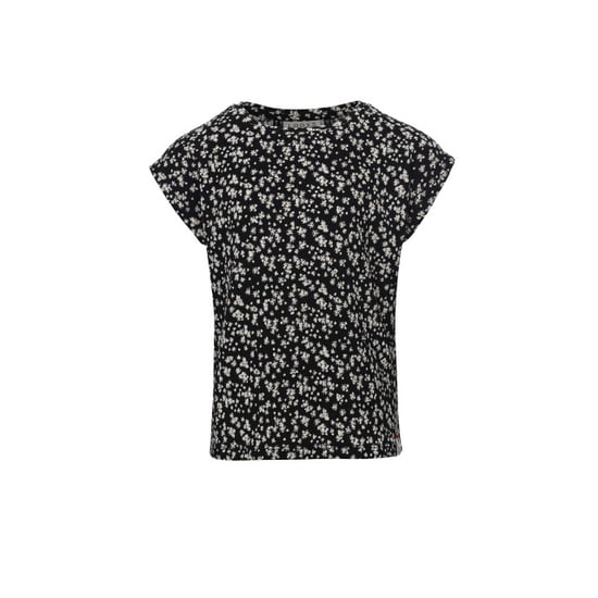 Looxs Revolution Loose-fit top zwart daisy flower print voor meisjes in de kleur - Image 2