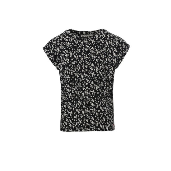 Looxs Revolution Loose-fit top zwart daisy flower print voor meisjes in de kleur - Image 5