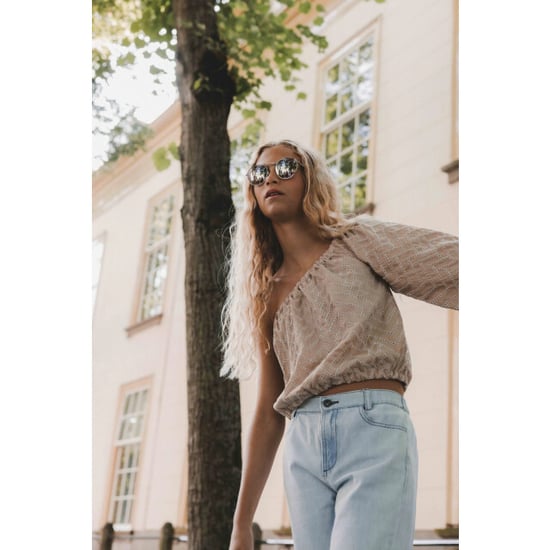 Looxs Revolution One shoulder blouse biscuit voor meisjes in de kleur - Image 4