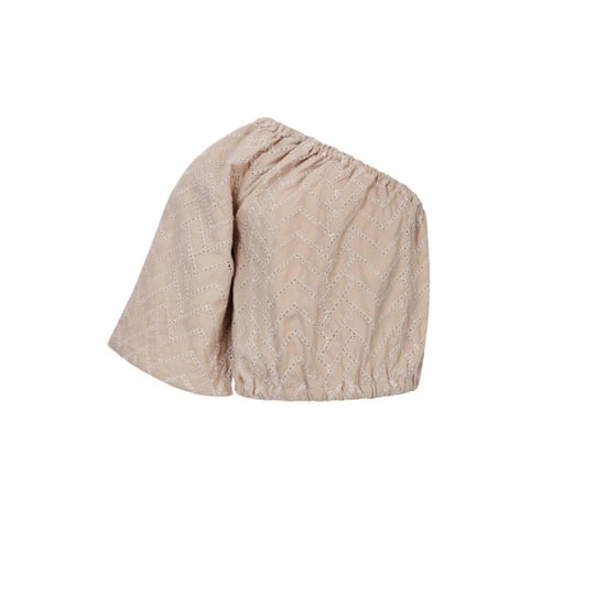 Looxs Revolution One shoulder blouse biscuit voor meisjes in de kleur - Image 5