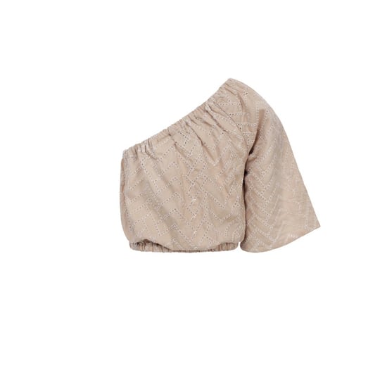Looxs Revolution One shoulder blouse biscuit voor meisjes in de kleur - Image 6