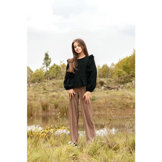 Looxs Revolution Plissé pants wide leg clay color voor meisjes in de kleur - Image 3