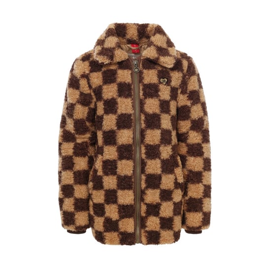 Looxs Revolution Teddy check winterjas voor meisjes in de kleur - Image 4