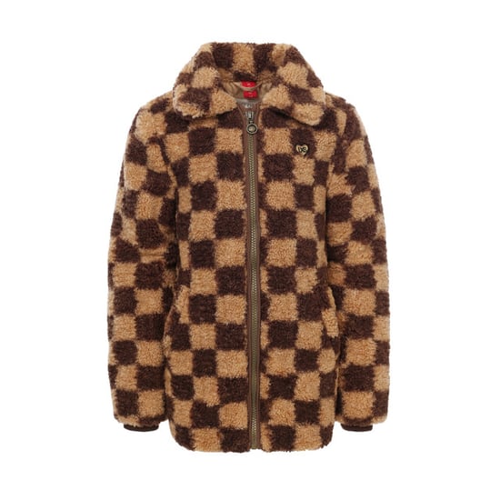 Looxs Revolution Teddy check winterjas voor meisjes in de kleur - Image 6