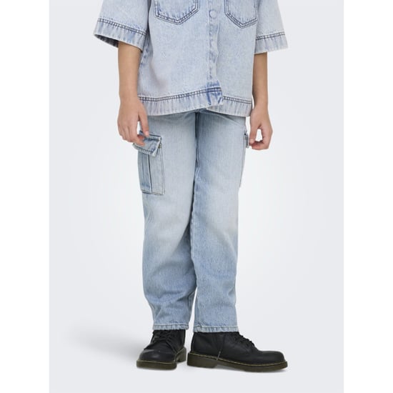 Only Kogharmony wide cargo carrot azg no blue denim - Image 2