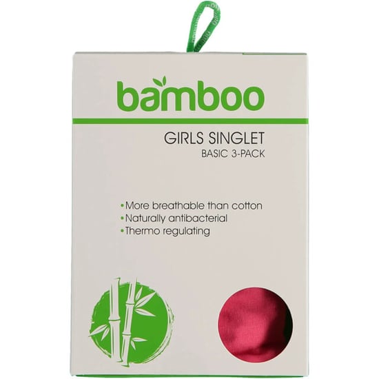 Apollo Meisjes bamboe singlet hemden 3-pack blauw roze rood spaghettibandjes onderhemd - Image 3