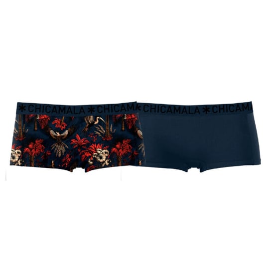 Muchachomalo Girls 2-pack boxer shorts print + solid - Image 1
