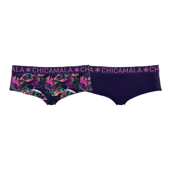 Muchachomalo Girls 2-pack hipster print+ solid - Image 2