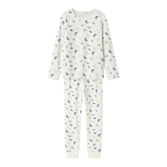 Name It Meisjes lange pyjama set nkfnightset vlinder print crème - Image 1