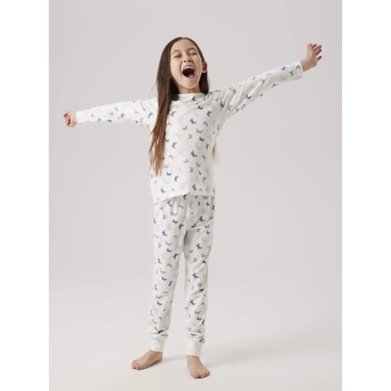 Name It Meisjes lange pyjama set nkfnightset vlinder print crème - Image 3