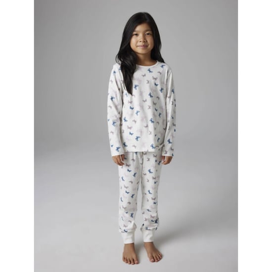 Name It Meisjes lange pyjama set nkfnightset vlinder print crème - Image 4