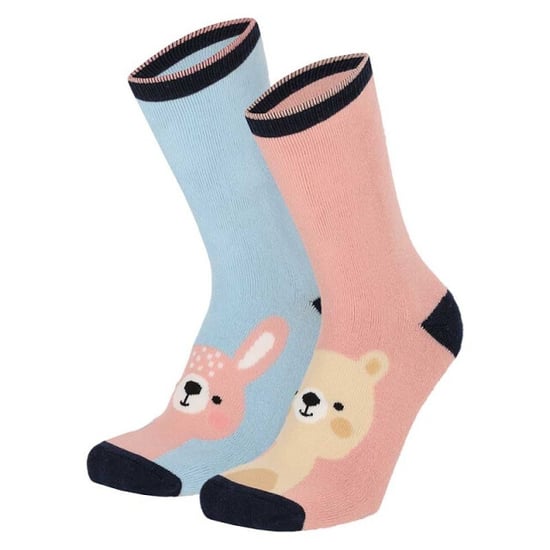 Apollo Huissokken meisjes kind 4-pack dierenprint antislip - Image 4