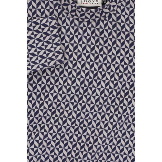 Looxs Revolution Fancy navy top geomatric print voor meisjes in de kleur - Image 5
