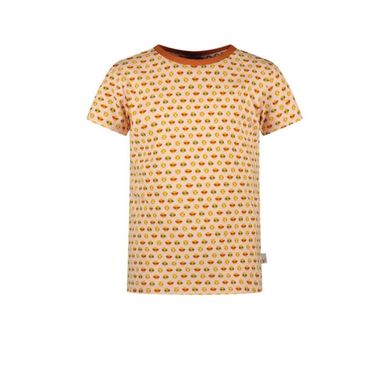 Moodstreet Meisjes t-shirt smiley aop licht - Image 1